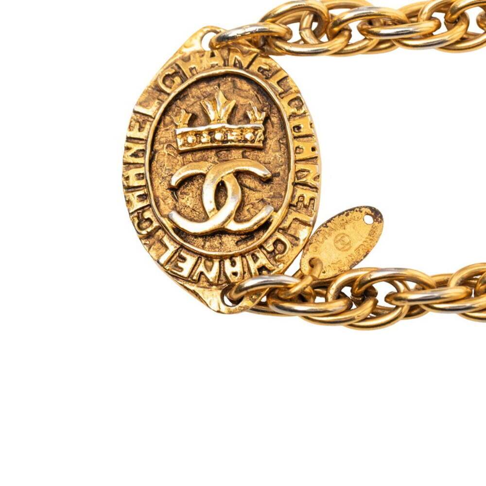 CHANEL Gold Logo Necklace - Picture 5 of 6